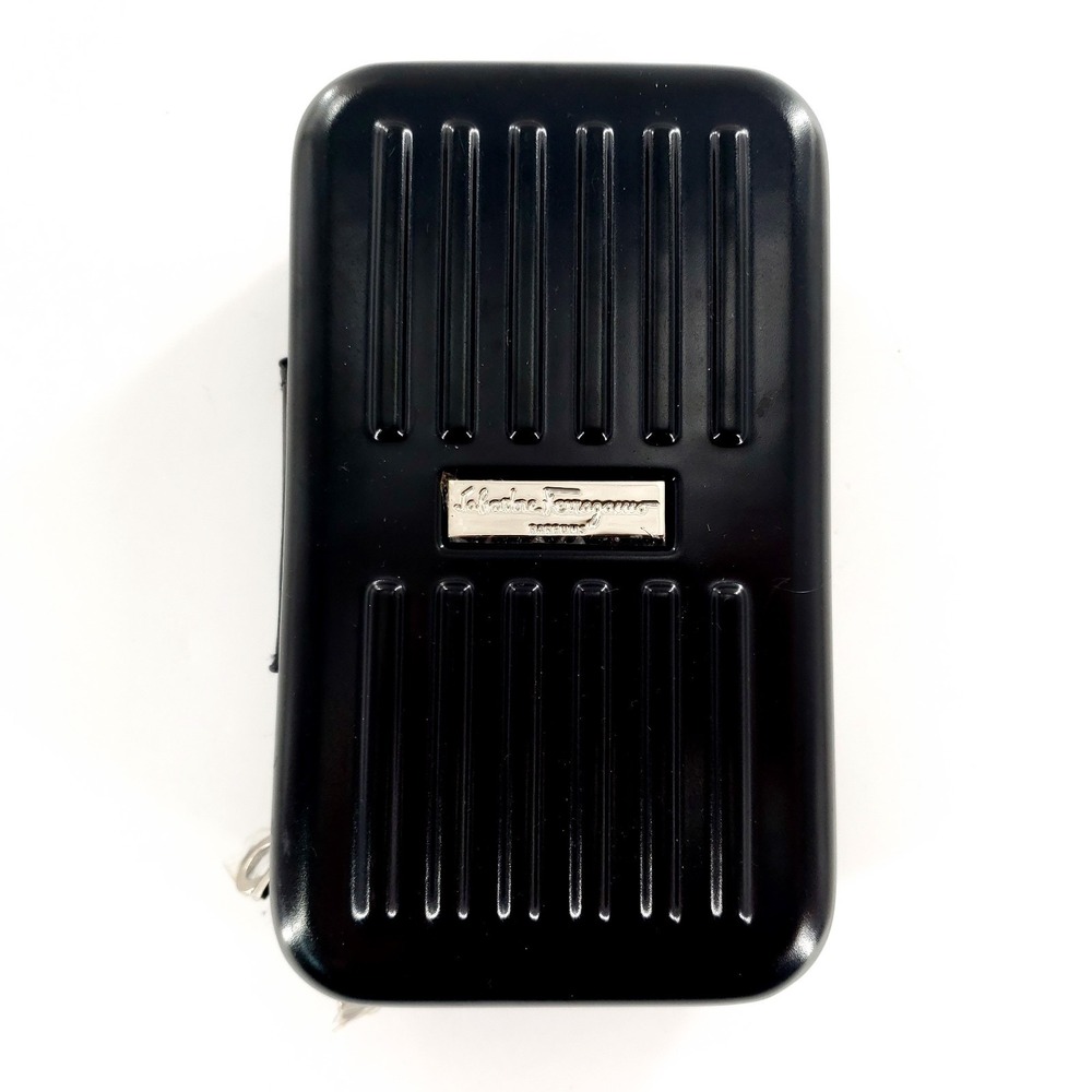 Salvatore Ferragamo EVA AIR Black Travel Amenity Hard Case Empty New